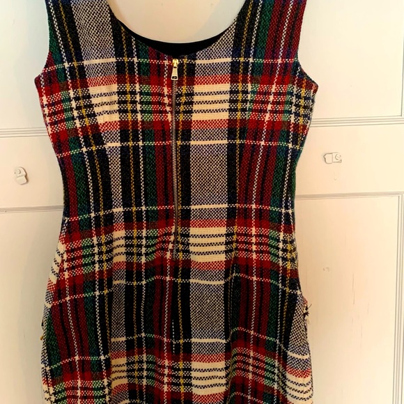 Plaid dress with front pockets - Picture 2 of 2